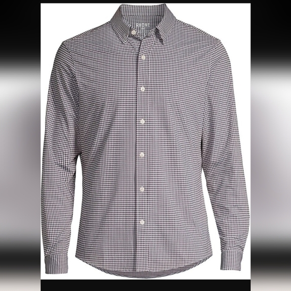 Rhone Men's Commuter Checked Slim-Fit Shirt - Picture 1 of 7